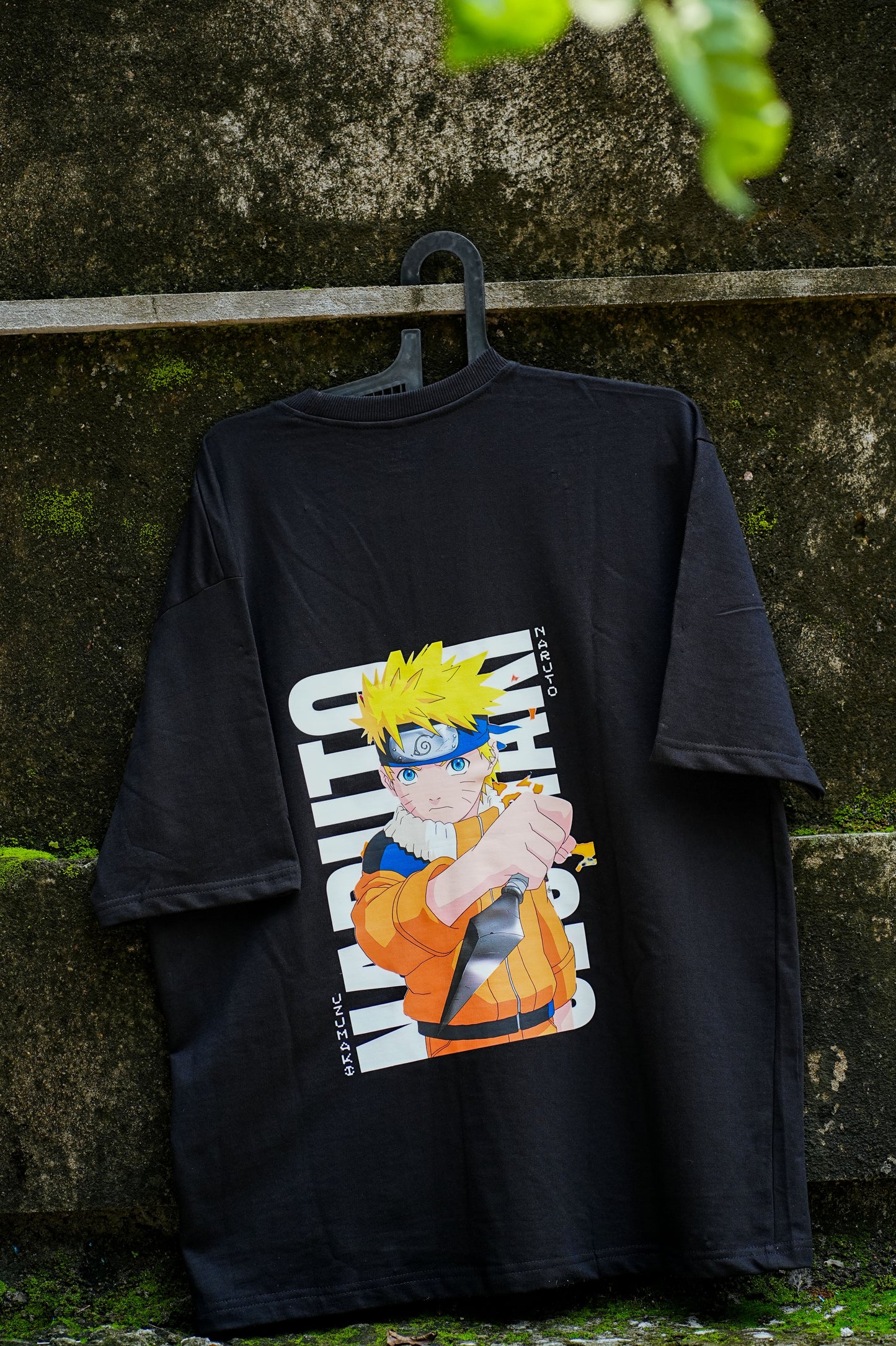 Hidden Leaf Legacy - Naruto Uzumaki Black Oversized Tee
