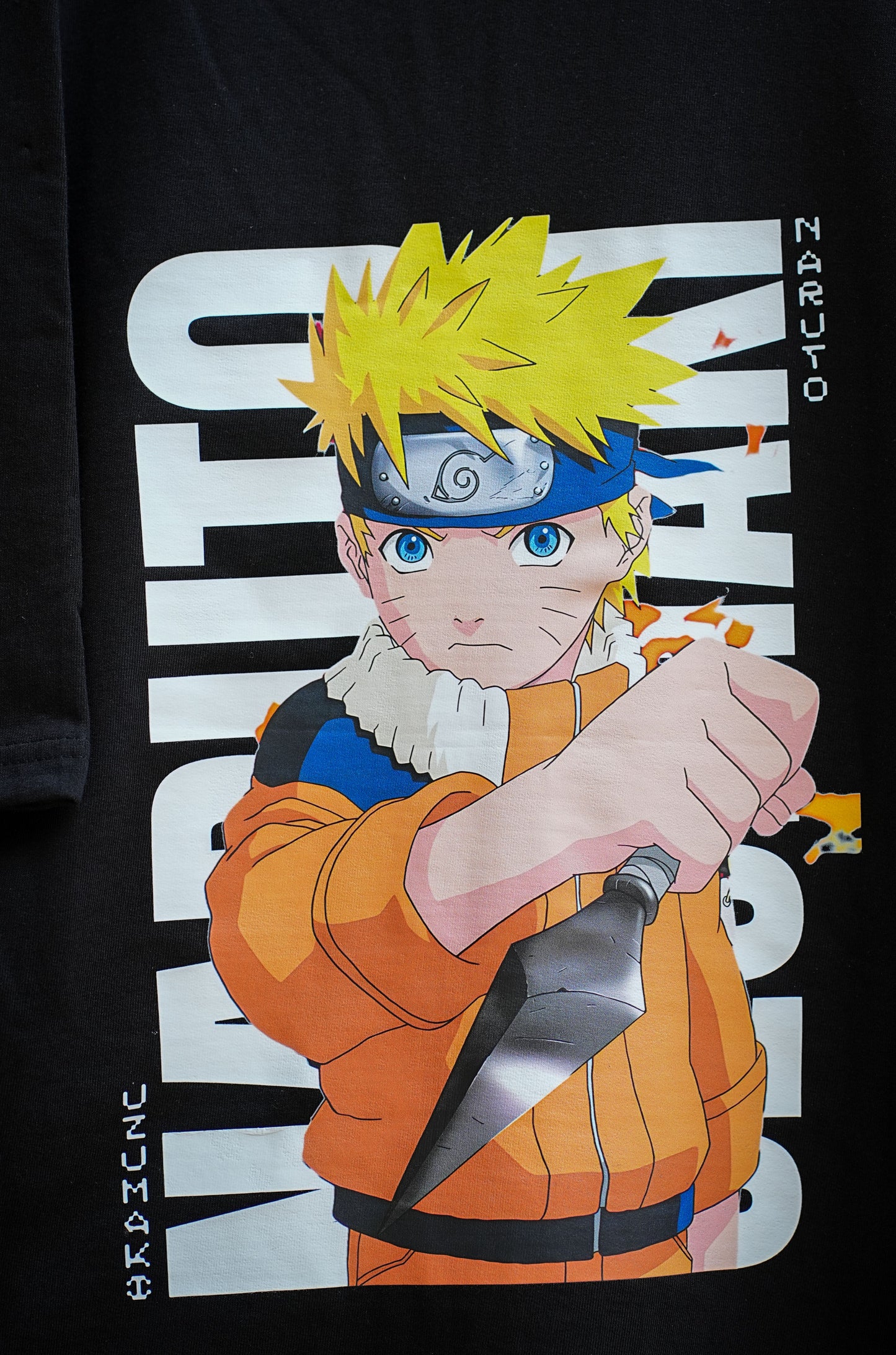 Hidden Leaf Legacy - Naruto Uzumaki Black Oversized Tee