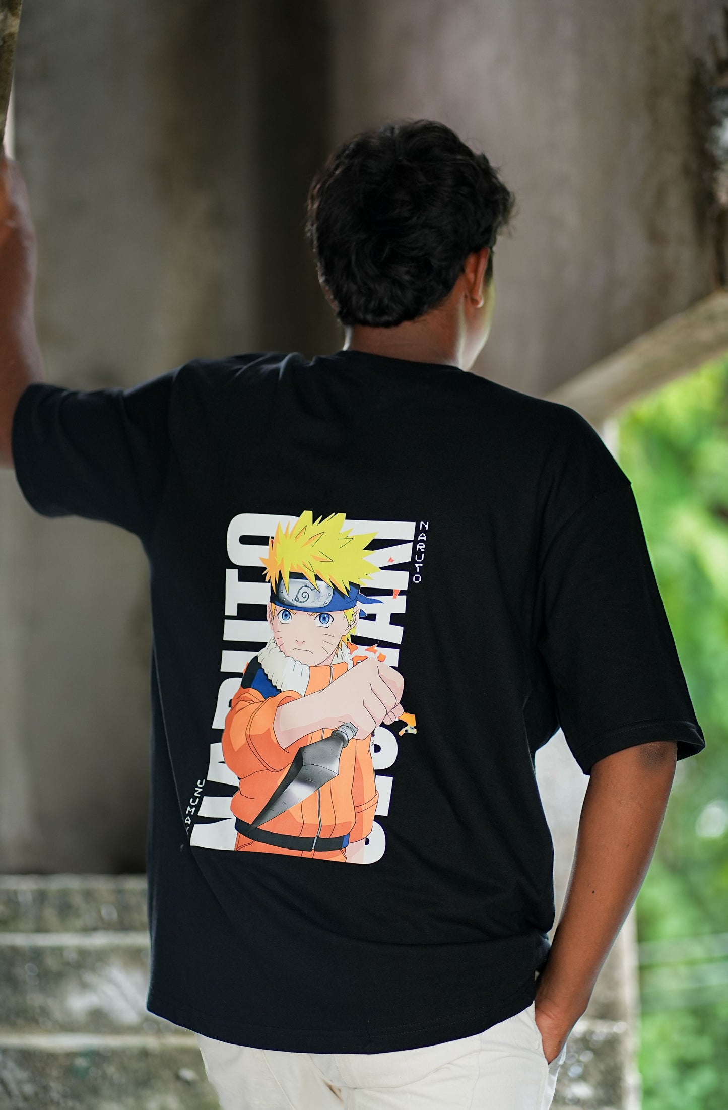 Hidden Leaf Legacy - Naruto Uzumaki Black Oversized Tee