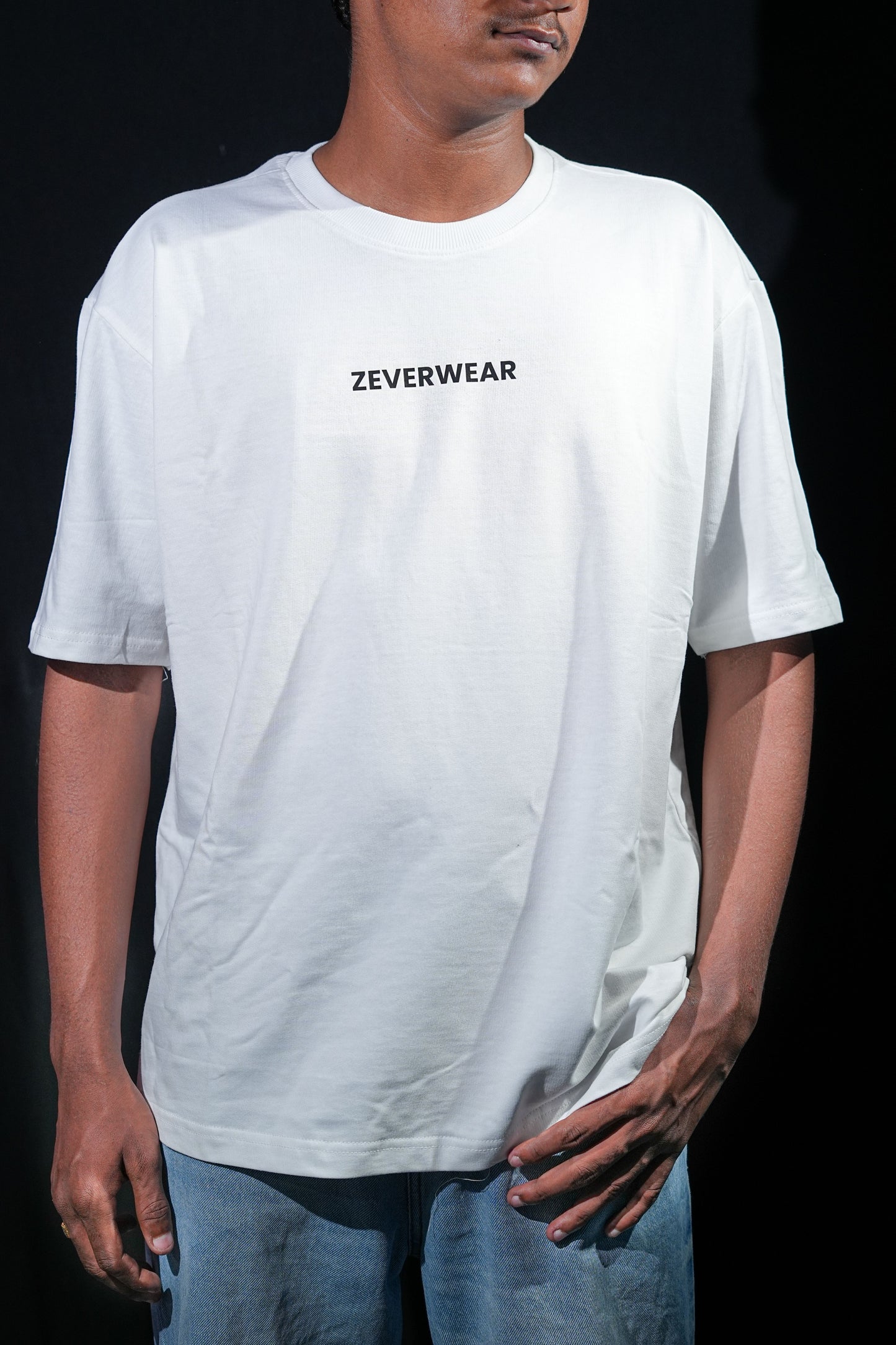 Sacred Symmetry - Mandala Tranquility White Oversized Tee