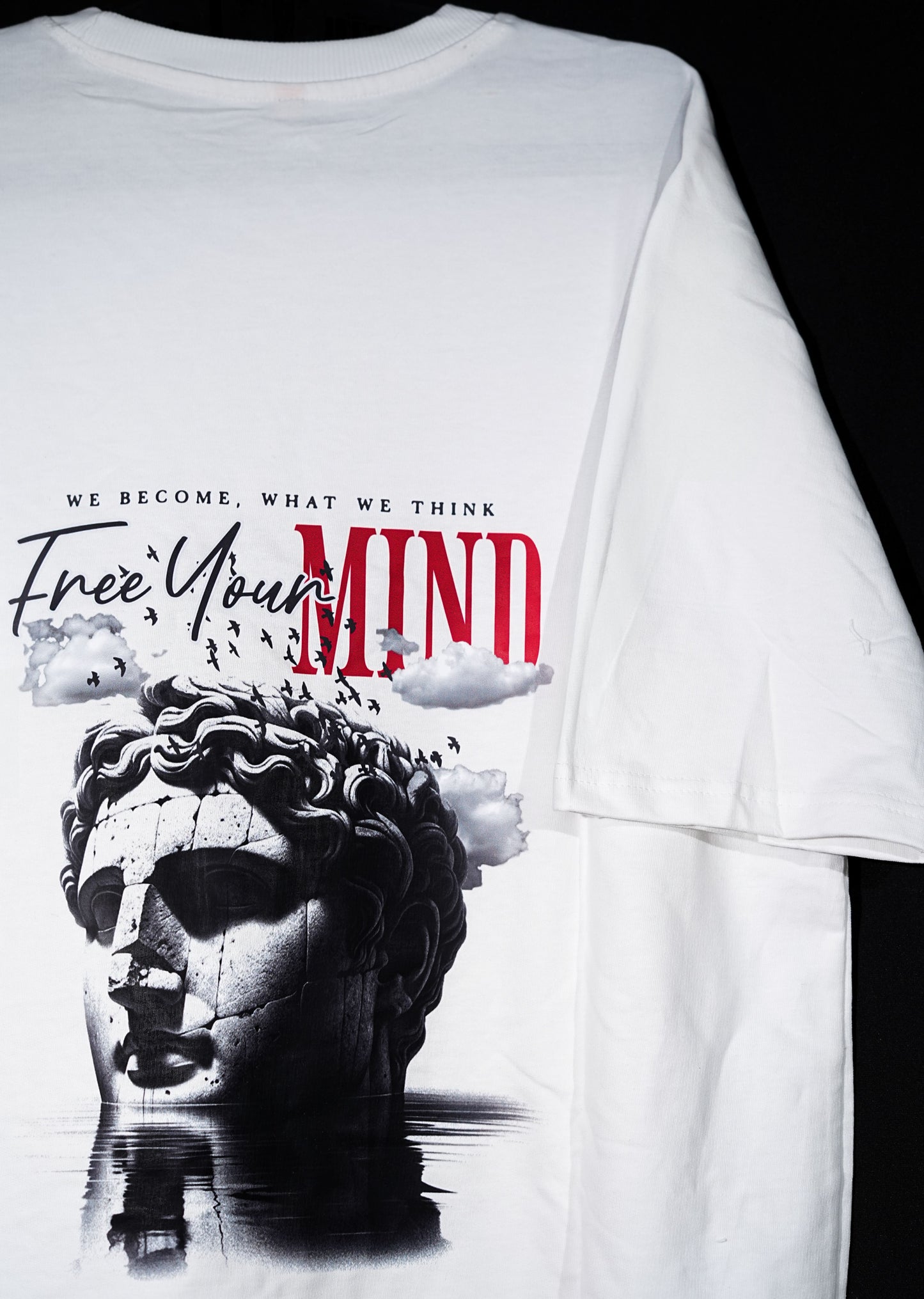 Cloud State - Free Your Mind White Oversized Tee