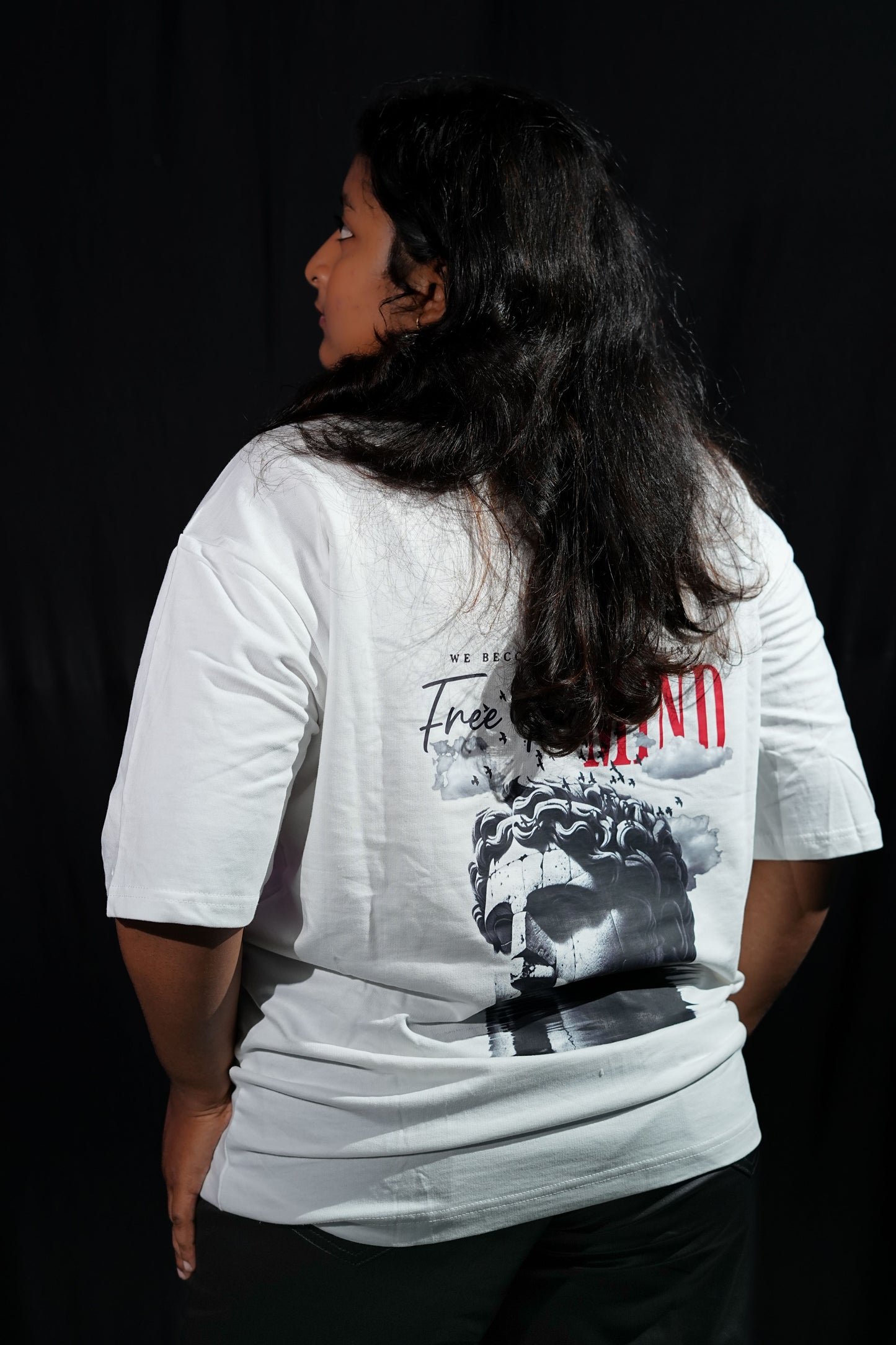 Cloud State - Free Your Mind White Oversized Tee