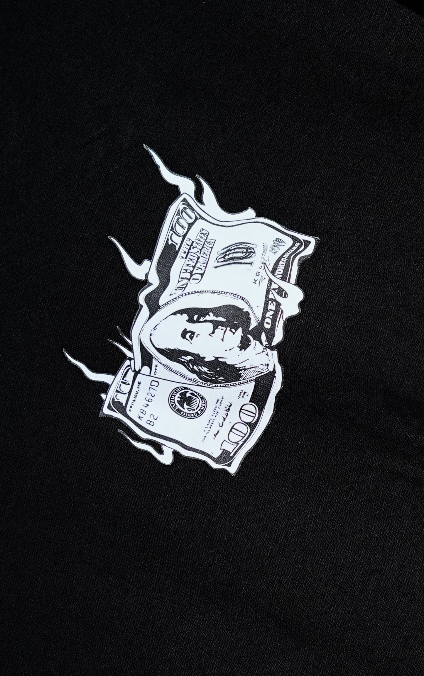 Hustle Illusion - Cash Culture Statement Black Oversized Tee