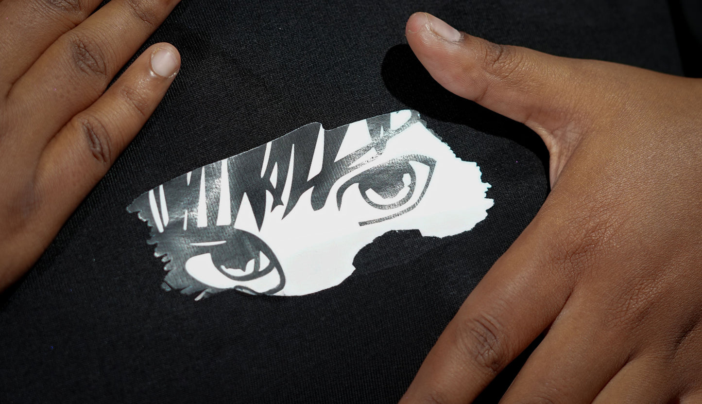 Targeted Vision - Eye Graphic Black Oversized Tee