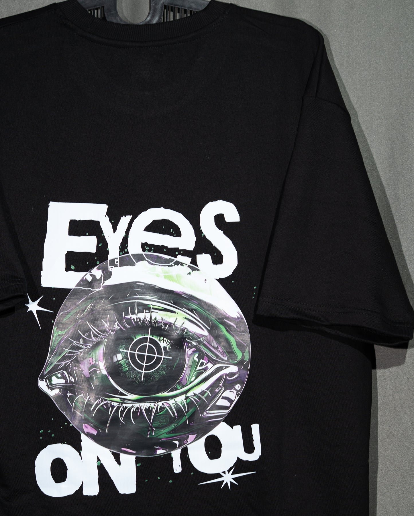 Targeted Vision - Eye Graphic Black Oversized Tee