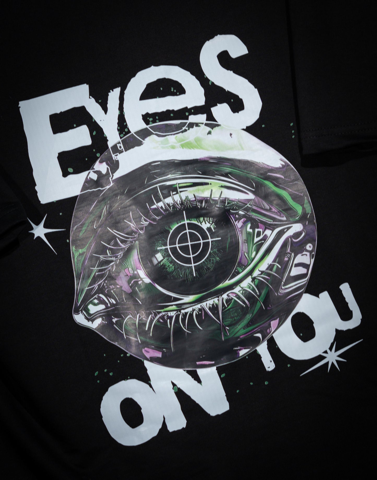 Targeted Vision - Eye Graphic Black Oversized Tee