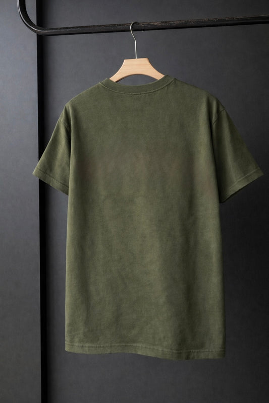 Essential Plain Tee - Olive Green