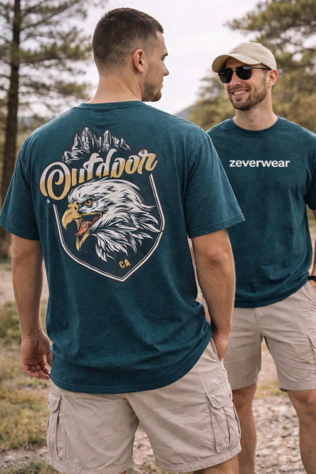 Outdoor - Petrol Blue Tee