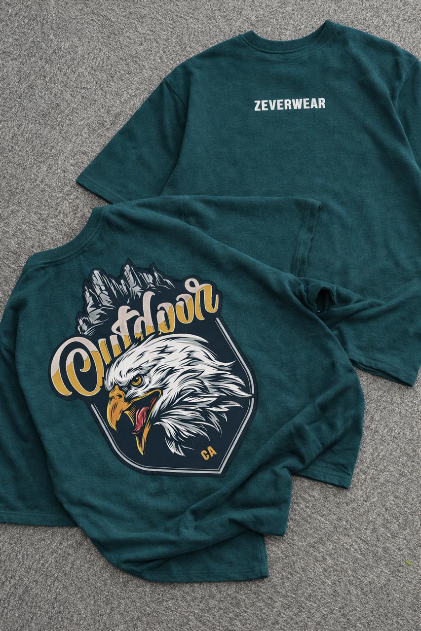Outdoor - Petrol Blue Tee