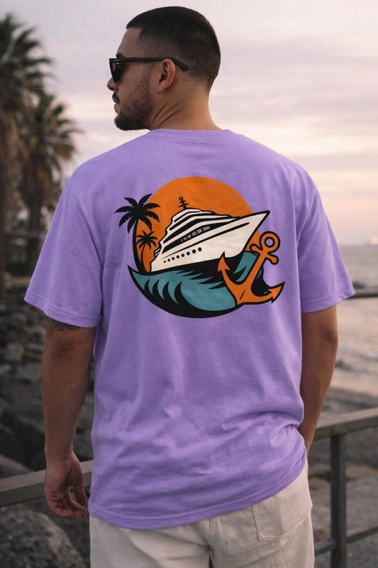 Anchor Cruise - Lavender Tee