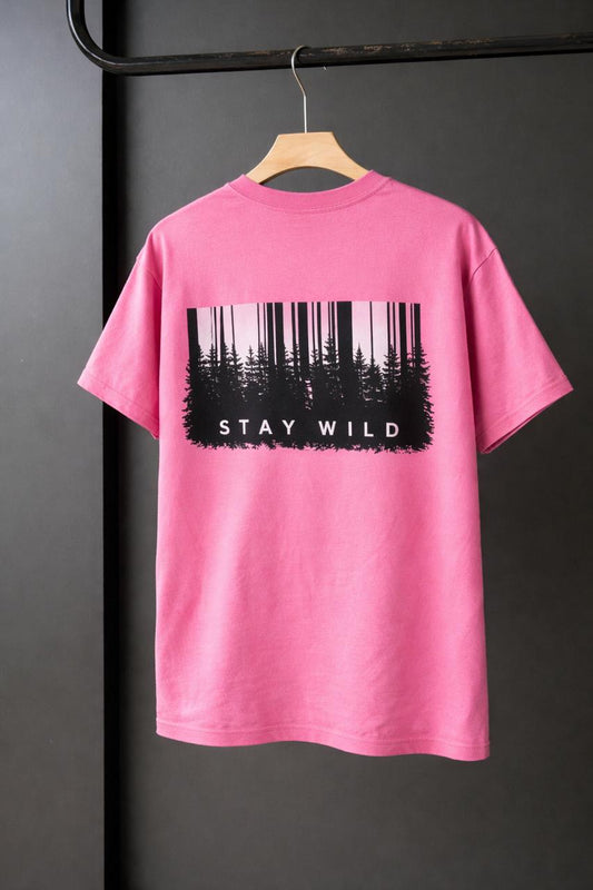 Stay Wild - Pink Tee