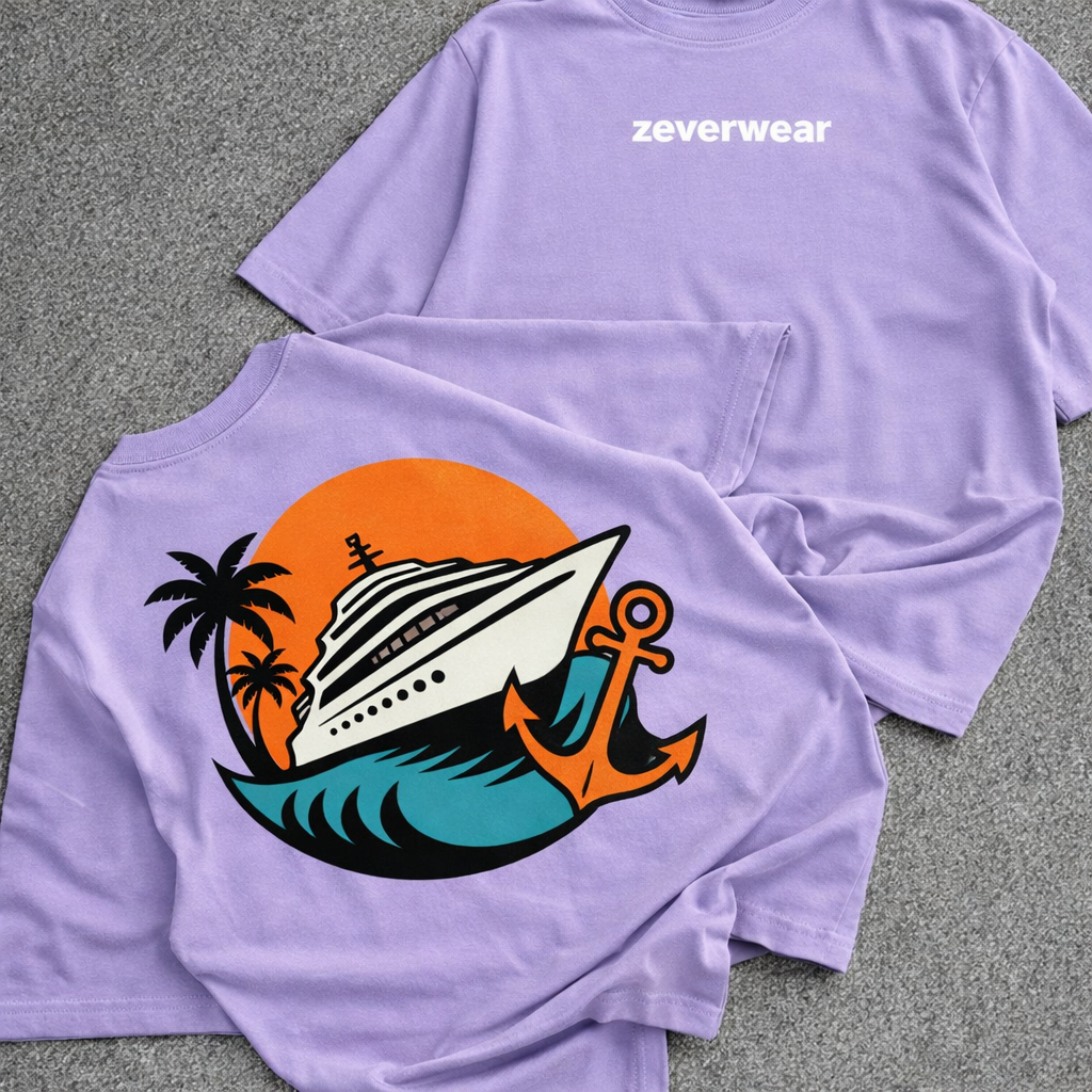 Anchor Cruise - Lavender Tee