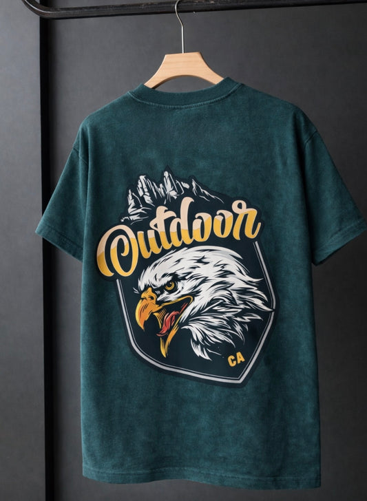Outdoor - Petrol Blue Tee
