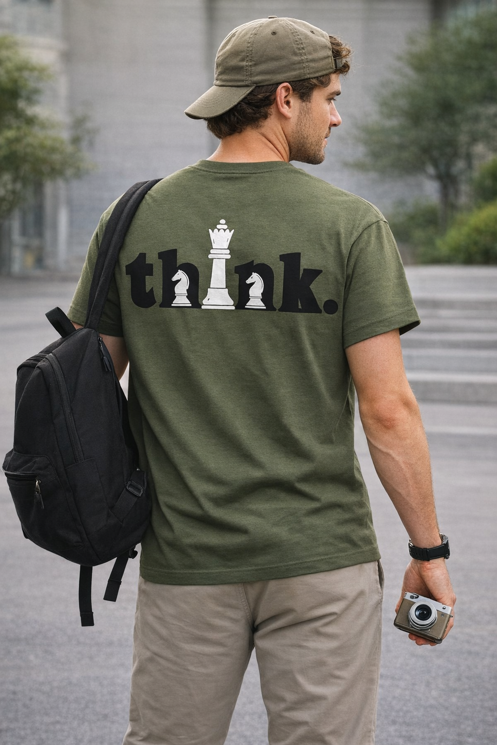 Checkmate - Olive Green Tee