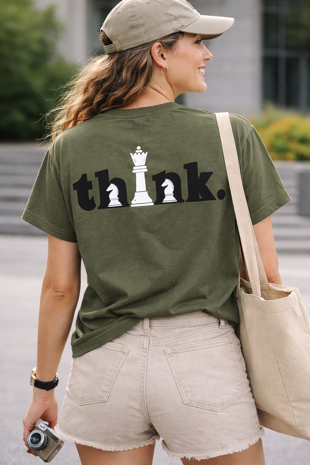 Checkmate - Olive Green Tee