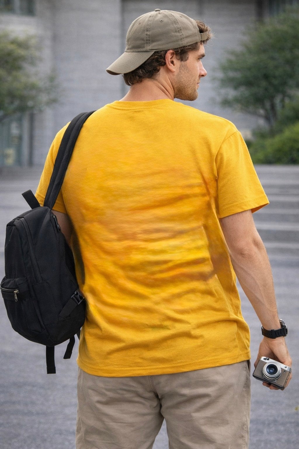 Essential Plain Tee - Tan Yellow