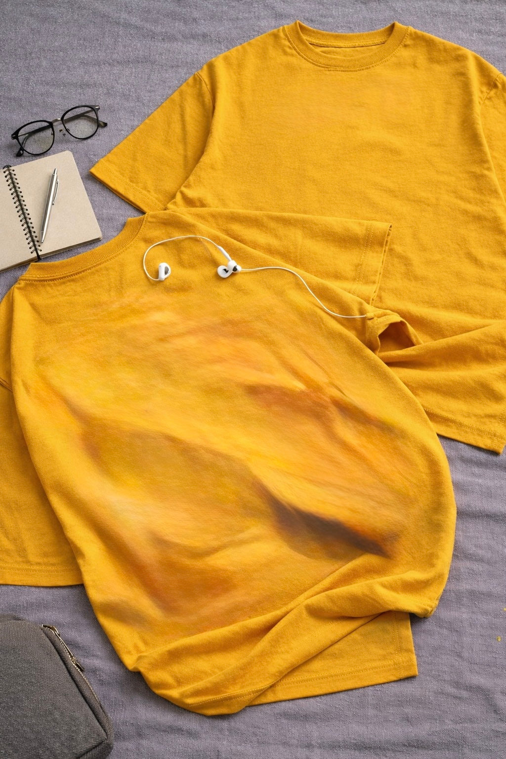 Essential Plain Tee - Tan Yellow
