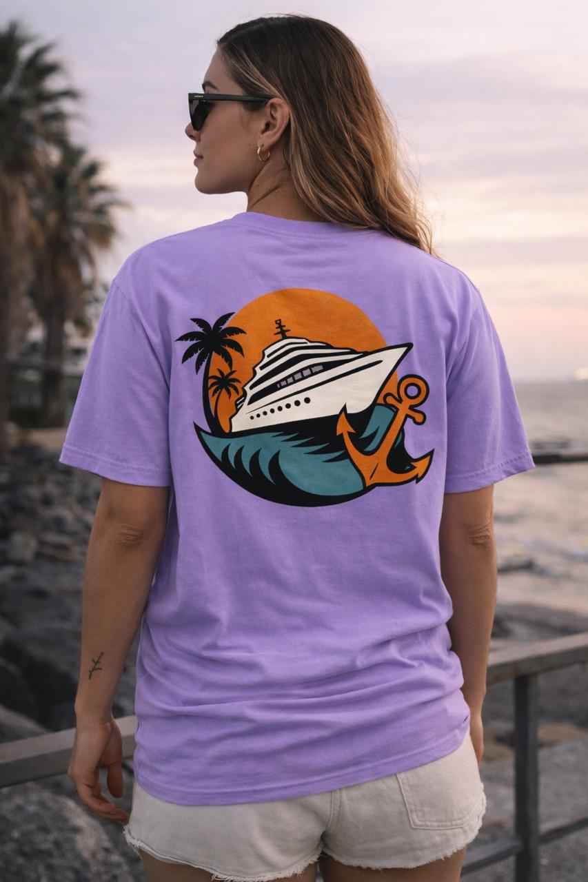 Anchor Cruise - Lavender Tee