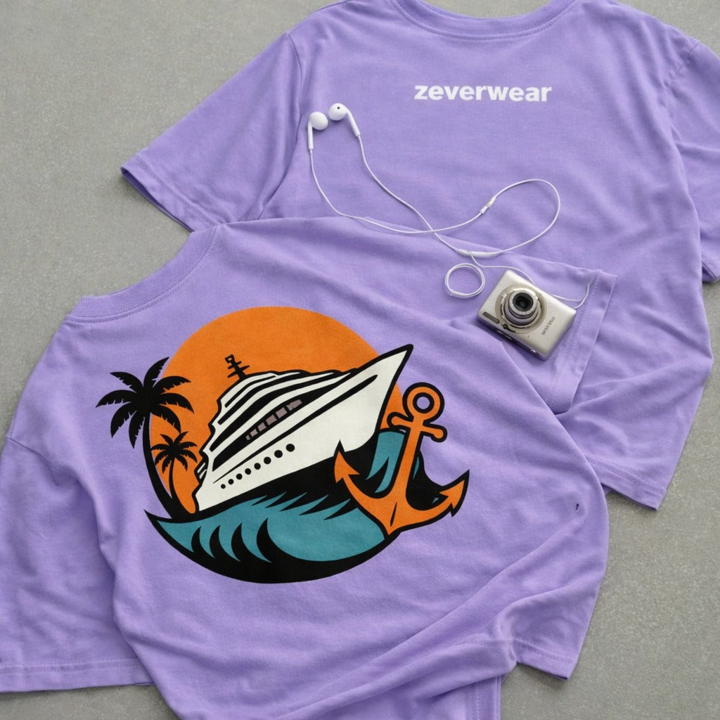Anchor Cruise - Lavender Tee